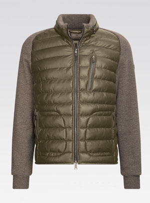 Heinz Bauer Lederjacke - Modell Sepang in Kaschmir avocado