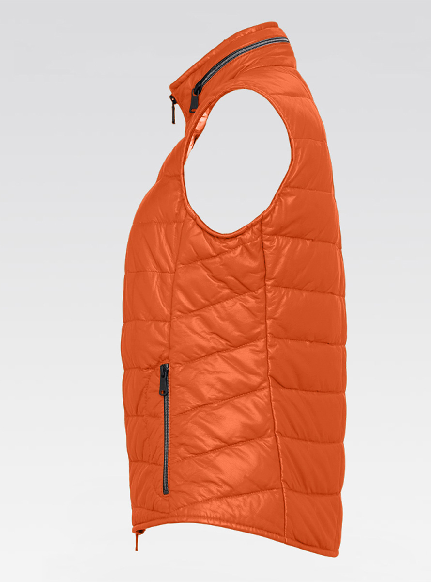 Heinz Bauer Cabriolederweste Spa orange