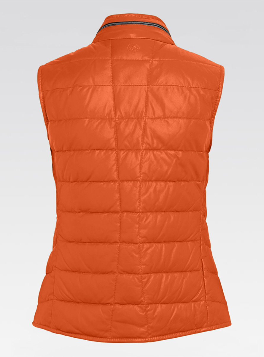 Heinz Bauer Cabriolederweste Spa orange