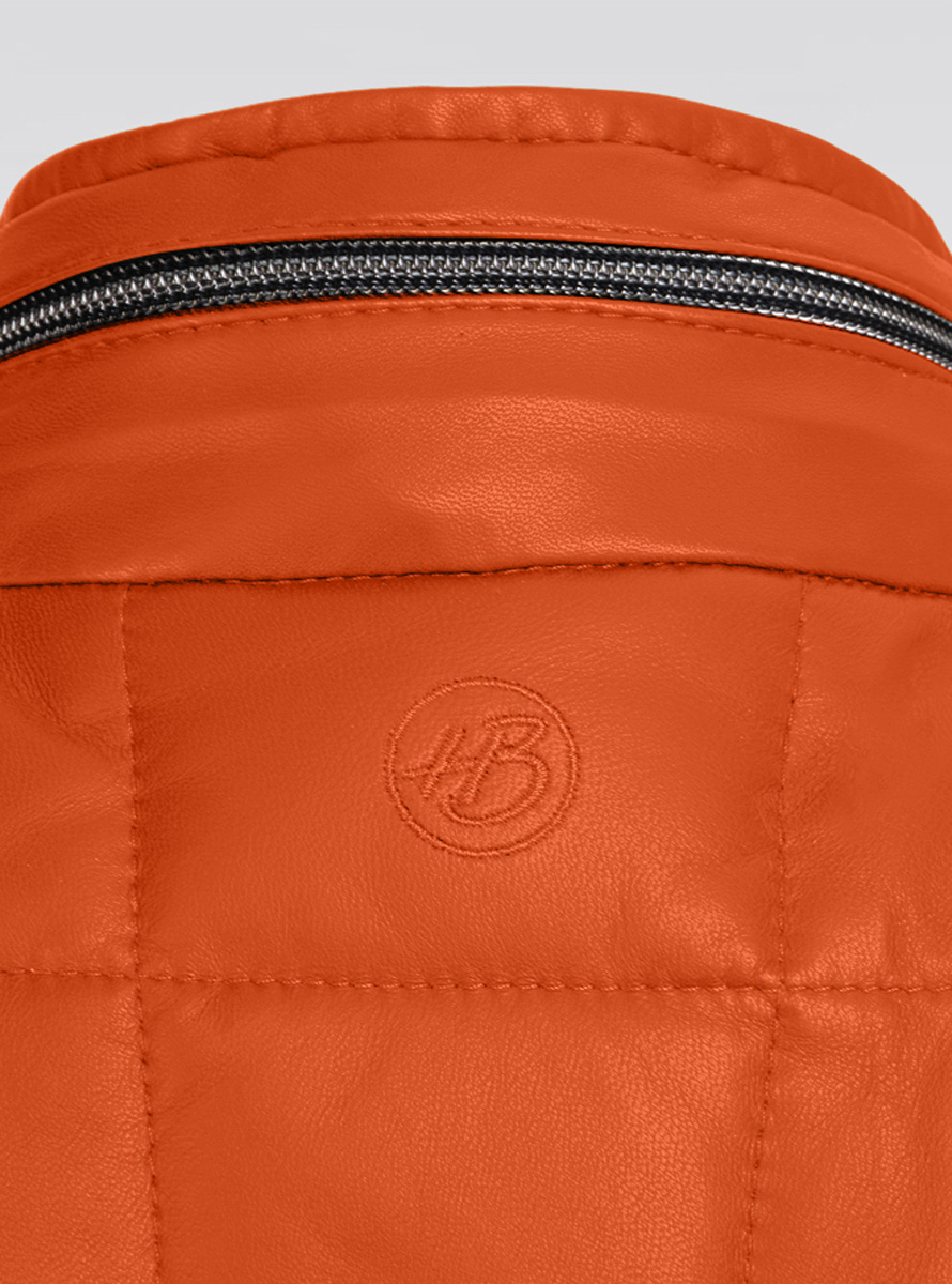 Heinz Bauer Cabriolederweste Spa orange