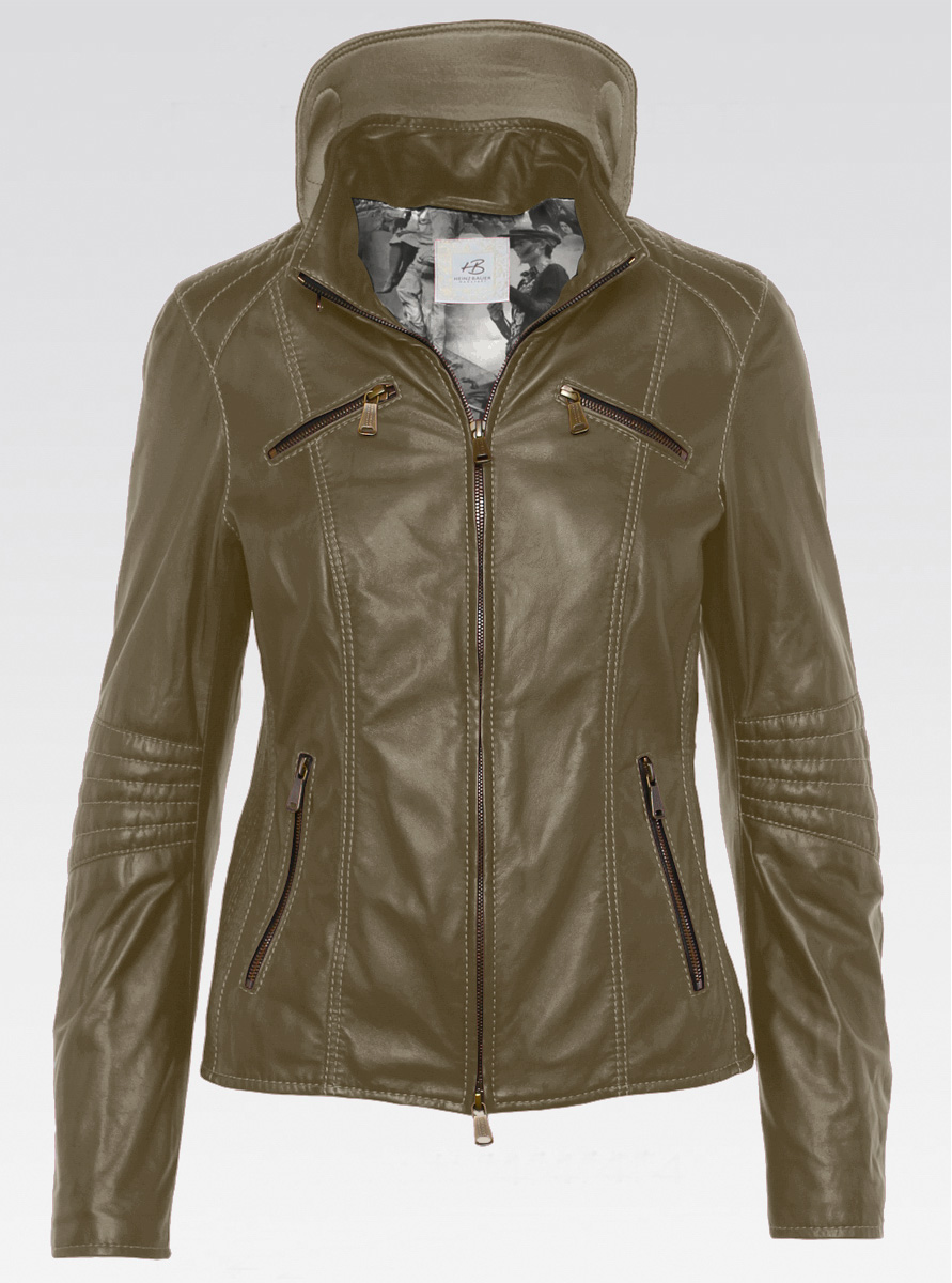 Heinz Bauer Cabriolederjacke Top Gear avocado