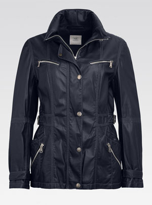 Heinz Bauer Lederjacke für Damen - Model Bluefire in schwarz