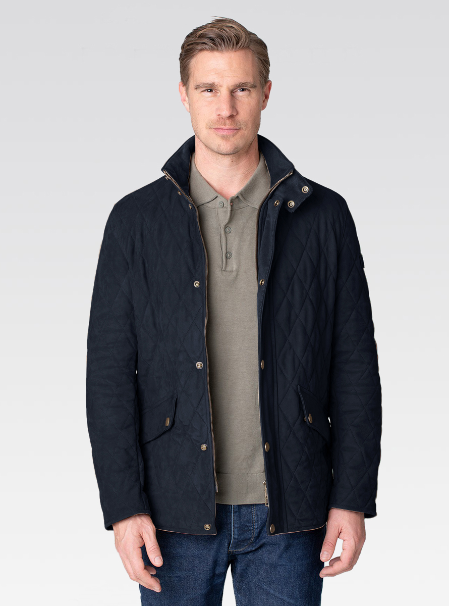 Heinz Bauer Cabriolederjacke Devon dunkelblau