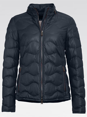 Heinz Bauer Lederjacke für Damen - Model Monterey marine