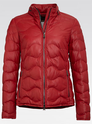 Heinz Bauer Lederjacke für Damen - Model Monterey rot