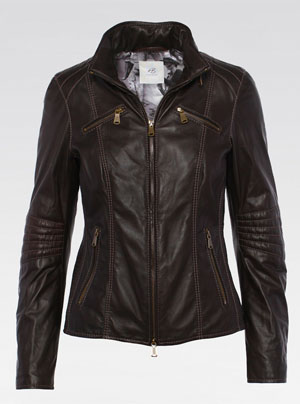 Heinz Bauer Lederjacke für Damen - Modell Top Gear braun