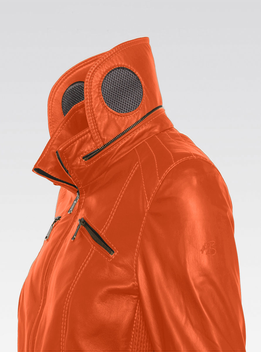 Heinz Bauer Cabriolederjacke Top Gear orange