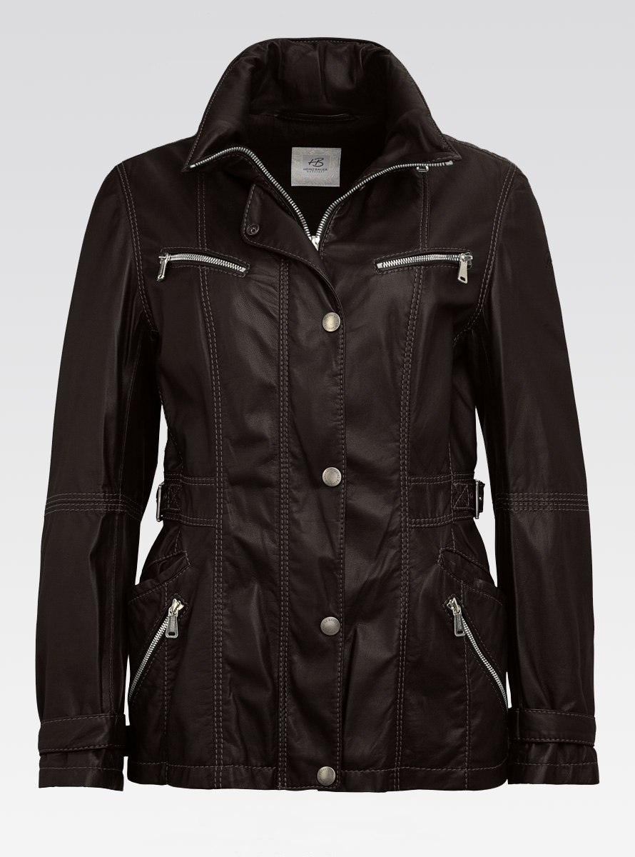 Heinz Bauer Cabriolederjacke Bluefire braun